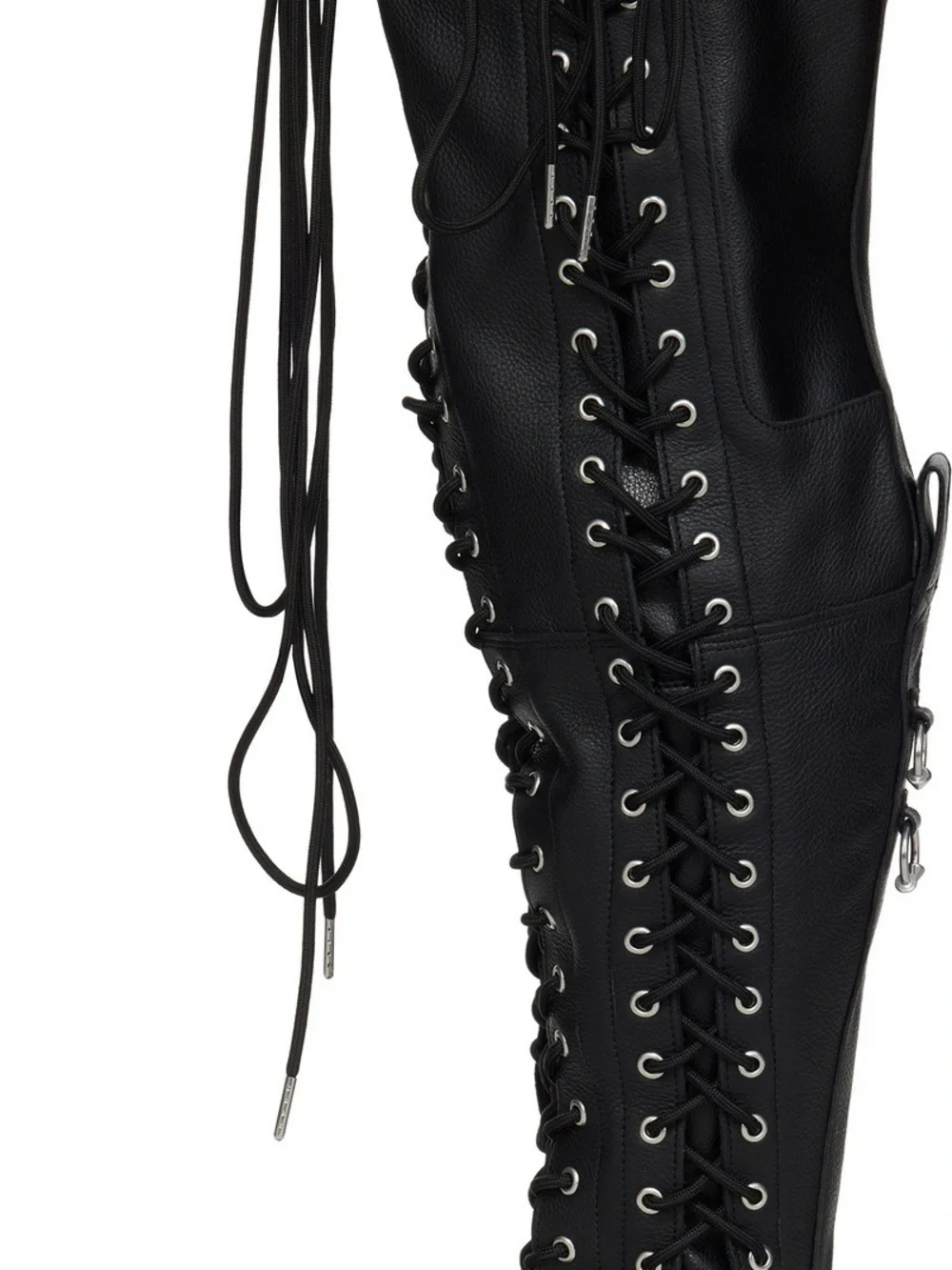 Dr Martens 28-EYE EXTREME MAX VIRGINIA LEATHER KNEE HIGH BOOTS
